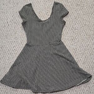 SNAP Black and White Polka Dot Dress